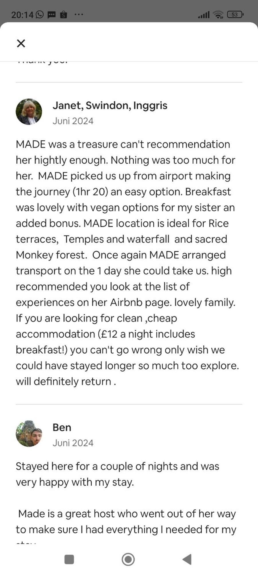 Vinaya Homestay Ubud Eksteriør bilde